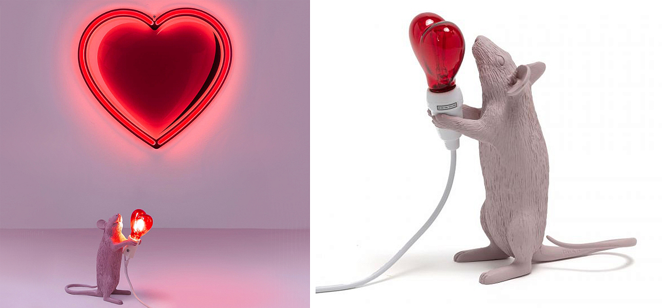 Настольная лампа Seletti Mouse Step Love USB Настольная лампа Seletti Mouse Step Love USB - Loft-Concept в Барнауле