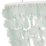 Люстра круглая с каскадом из декоративных элементов Sea Glass варинант исполнения - 2 | Loft Concept в Барнауле