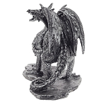 Декоративная статуэтка Дракон Dragon Black Silver Statuette варинант исполнения - 2 | Loft Concept в Барнауле