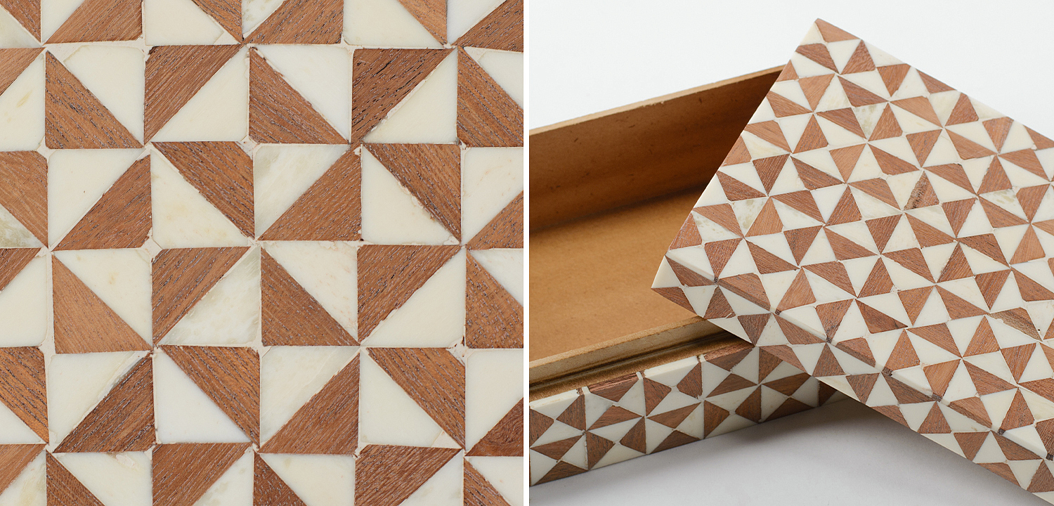 Шкатулка Wood Bone Inlay Box Шкатулка Wood Bone Inlay Box - Loft-Concept в Барнауле