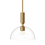 Подвесной светильник с прозрачным полусферическим стеклянным плафоном Alora Mood  варинант исполнения - 1 | Loft Concept в Барнауле