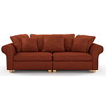 Мебельная ткань Шенилл терракотовый цвет 138 см T4-44 варинант исполнения - 4 | Loft Concept в Барнауле