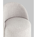 Пуф Loreen со спинкой вращающийся букле светло-серый варинант исполнения - 2 | Loft Concept в Барнауле
