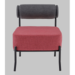 Кресло Ponpoun тёмно-серый бордо варинант исполнения - 4 | Loft Concept в Барнауле