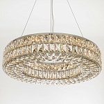 Круглая люстра с хрустальным декором Langlais Crystal Chrome Chandelier варинант исполнения - 3 | Loft Concept в Барнауле