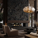 Подвесной светильник с белым фигурным абажуром и мягкими волнистыми краями Cloud Motion  варинант исполнения - 21 | Loft Concept в Барнауле