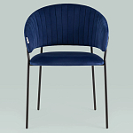 Стул в велюре синего цвета Horizon варинант исполнения - 3 | Loft Concept в Барнауле