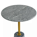 Кофейный столик круглый из мрамора серый Reliable Foundation варинант исполнения - 3 | Loft Concept в Барнауле