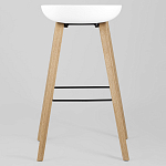 Барный стул на ножках из натурального дерева Boras White варинант исполнения - 4 | Loft Concept в Барнауле