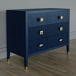 Бельевой Комод с 4 ящиками Elsa Dreams Blue варинант исполнения - 1 | Loft Concept в Барнауле