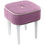 Квадратный мягкий пуф на белых ножках Winton Pouf Square варинант исполнения - 5 | Loft Concept в Барнауле