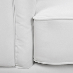 Кресло низкое с мягкой обивкой из велюра на 4-х ножках из массива березы Sophie Armchair white варинант исполнения - 6 | Loft Concept в Барнауле