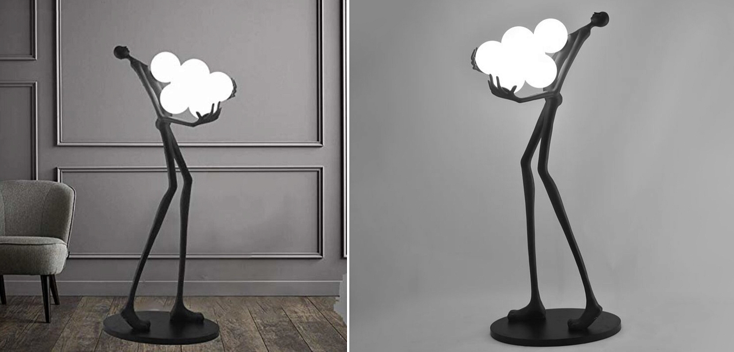 Торшер Man carries light Six Balls Торшер Man carries light Six Balls - Loft-Concept в Барнауле