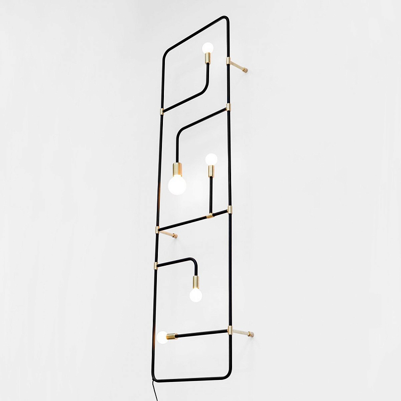 Бра Beaubien 05 by Lambert & Fils Черный Золотой в Барнауле | Loft Concept 