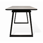 Стол обеденный раздвижной с прямоугольной бежевой столешницей Magali варинант исполнения - 4 | Loft Concept в Барнауле