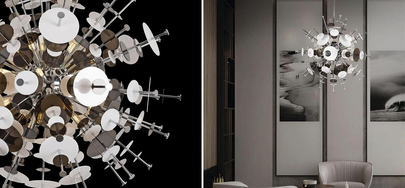 Люстра Dandelion Chrome диаметр 78 Люстра Dandelion Chrome диаметр 78 - Loft-Concept в Барнауле