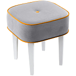 Квадратный мягкий пуф на белых ножках Winton Pouf Square варинант исполнения - 11 | Loft Concept в Барнауле