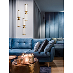 Подвесной светильник с двумя белыми рифлеными цилиндрическими плафонами Golden Swirl варинант исполнения - 8 | Loft Concept в Барнауле