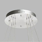 Люстра с тремя кольцами цвета хром и прозрачными хрустальными шарами по периметру Sacramento Transparent Balls Chandelier варинант исполнения - 11 | Loft Concept в Барнауле