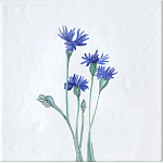 Плитка с узором Васильки варинант исполнения - 2 | Loft Concept в Барнауле