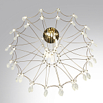 Люстра подвесная из металла с хрустальными прозрачными подвесками Quasar 81 варинант исполнения - 5 | Loft Concept в Барнауле