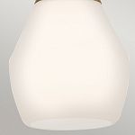 Подвесной светильник каплевидной формы с комбинированным плафоном из стали и белого матового стекла Kichler варинант исполнения - 13 | Loft Concept в Барнауле