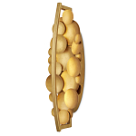 Бра светодиодное из многослойных золотых дисков Metal Disc Chandelier варинант исполнения - 4 | Loft Concept в Барнауле