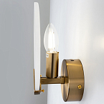 Бра с плафоном из камня в форме диска Ricci Stone Wall Lamp варинант исполнения - 4 | Loft Concept в Барнауле