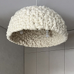 Вязаный подвесной светильник из шерсти Dome Wool Lamp  варинант исполнения - 3 | Loft Concept в Барнауле