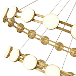 Люстра двухъярусная с круглыми светодиодными источниками света Maxine Light варинант исполнения - 8 | Loft Concept в Барнауле