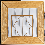 Зеркало квадратное в фактурной раме Pattern варинант исполнения - 1 | Loft Concept в Барнауле