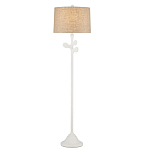 Торшер с белым каркасом и тканевыми абажуром Natural Stems варинант исполнения - 2 | Loft Concept в Барнауле