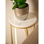 Столик дизайнерский Beige marble варинант исполнения - 5 | Loft Concept в Барнауле