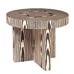 Столик журнальный круглый с полосатым узором Zebroids варинант исполнения - 1 | Loft Concept в Барнауле
