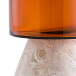Высокая чаша из янтарного стекла Amber Marble Vase варинант исполнения - 2 | Loft Concept в Барнауле