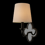 Бра с белым текстильным абажуром и фигурным основанием с зеркальной вставкой Vitorino варинант исполнения - 9 | Loft Concept в Барнауле