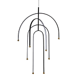 Люстра подвесная с дугообразными изогнутыми элементами Luke Lampco Tracer Lamp варинант исполнения - 1 | Loft Concept в Барнауле