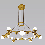 Люстра подвесная светодиодная с плафонами в форме шара Italian Globe Cedar Moss Light варинант исполнения - 4 | Loft Concept в Барнауле