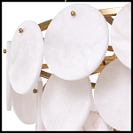 Люстра трехъярусная с подвесками из округлых элементов Cryptocrystalline Stone варинант исполнения - 4 | Loft Concept в Барнауле