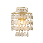 Бра с декором из натуральной морской ракушки Iridescent Light варинант исполнения - 1 | Loft Concept в Барнауле