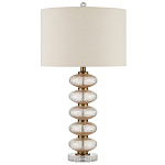 Настольная лампа с фактурным стеклянным корпусом Glamorous Pommel варинант исполнения - 3 | Loft Concept в Барнауле