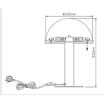 Настольная лампа c абажуром в форме купола из натурального камня  Heavenly Harmony варинант исполнения - 7 | Loft Concept в Барнауле