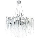 Люстра с хрустальными подвесками Frozen Drops Chandelier Chrome 10 варинант исполнения - 2 | Loft Concept в Барнауле