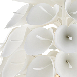 Люстра белая каплевидной формы из цветков лилии White Natural Lines варинант исполнения - 2 | Loft Concept в Барнауле