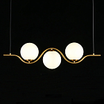 Люстра подвесная светодиодная Jagna 2 Gold and White варинант исполнения - 1 | Loft Concept в Барнауле