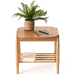 Приставной стол из массива дуба Reyer Side Table варинант исполнения - 4 | Loft Concept в Барнауле