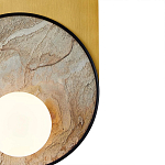 Бра с каменным диском в металлической раме Sandstone Painting варинант исполнения - 3 | Loft Concept в Барнауле
