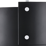 Потолочный светильник круглый светодиодный Semicircular White Panels чёрный варинант исполнения - 1 | Loft Concept в Барнауле