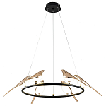 Подвесной светильник с декором в виде птиц Birds Ring Hanging Lamp варинант исполнения - 2 | Loft Concept в Барнауле