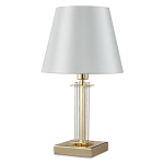 Настольная лампа с белым тканевым абажуром в форме конуса Laurent варинант исполнения - 5 | Loft Concept в Барнауле